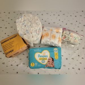 Over 100 Size 1 Diapers Bundle